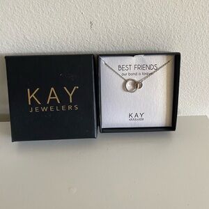 Kay Jewelers Silver Heart Necklace